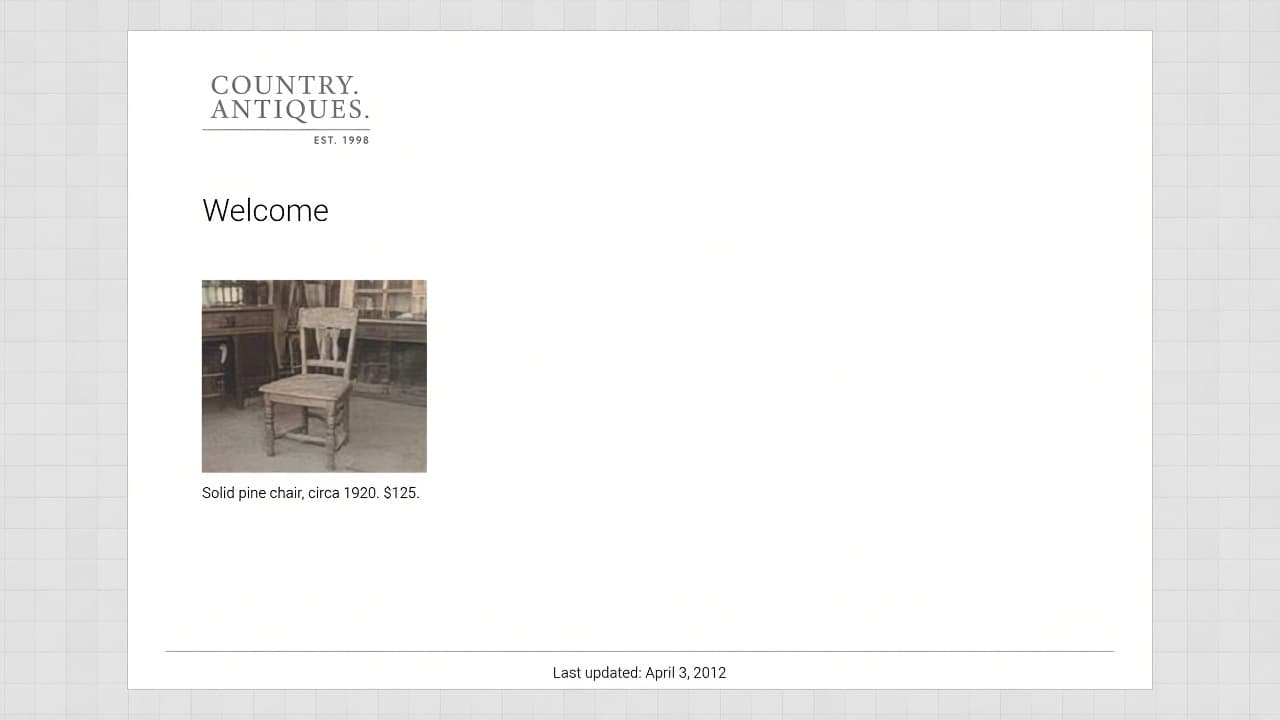 The old website as an empty shop. This is why they leave.